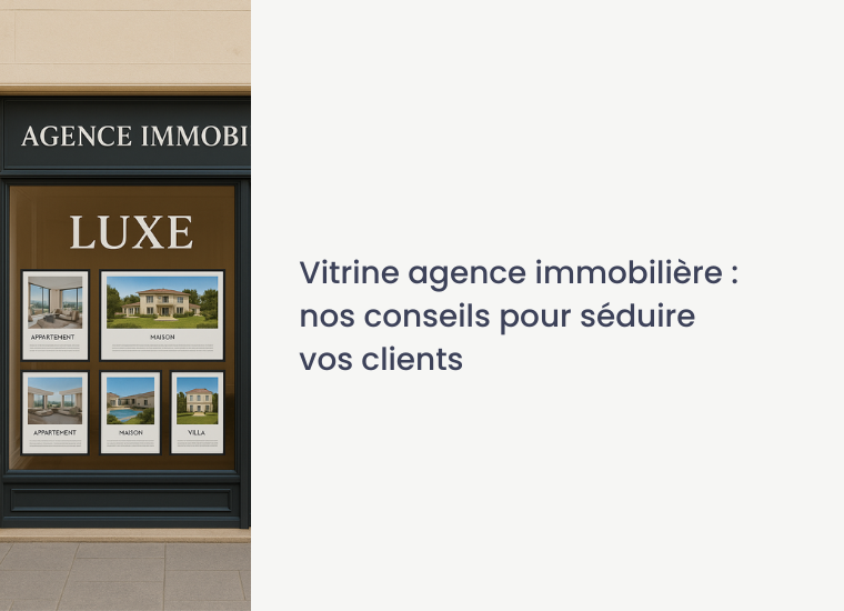 conseils pour vitrine agence immobilière