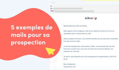 Exemple mail prospection immobilière