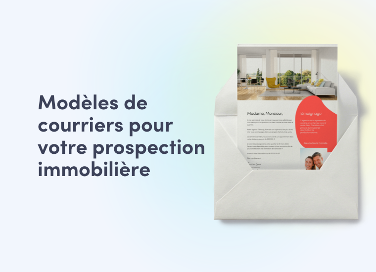 Modèles de courriers prospection immobilière