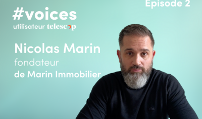 couverture de l'interview avec Nicolas Marin pour Telescop, l'outil de prospection immobilière